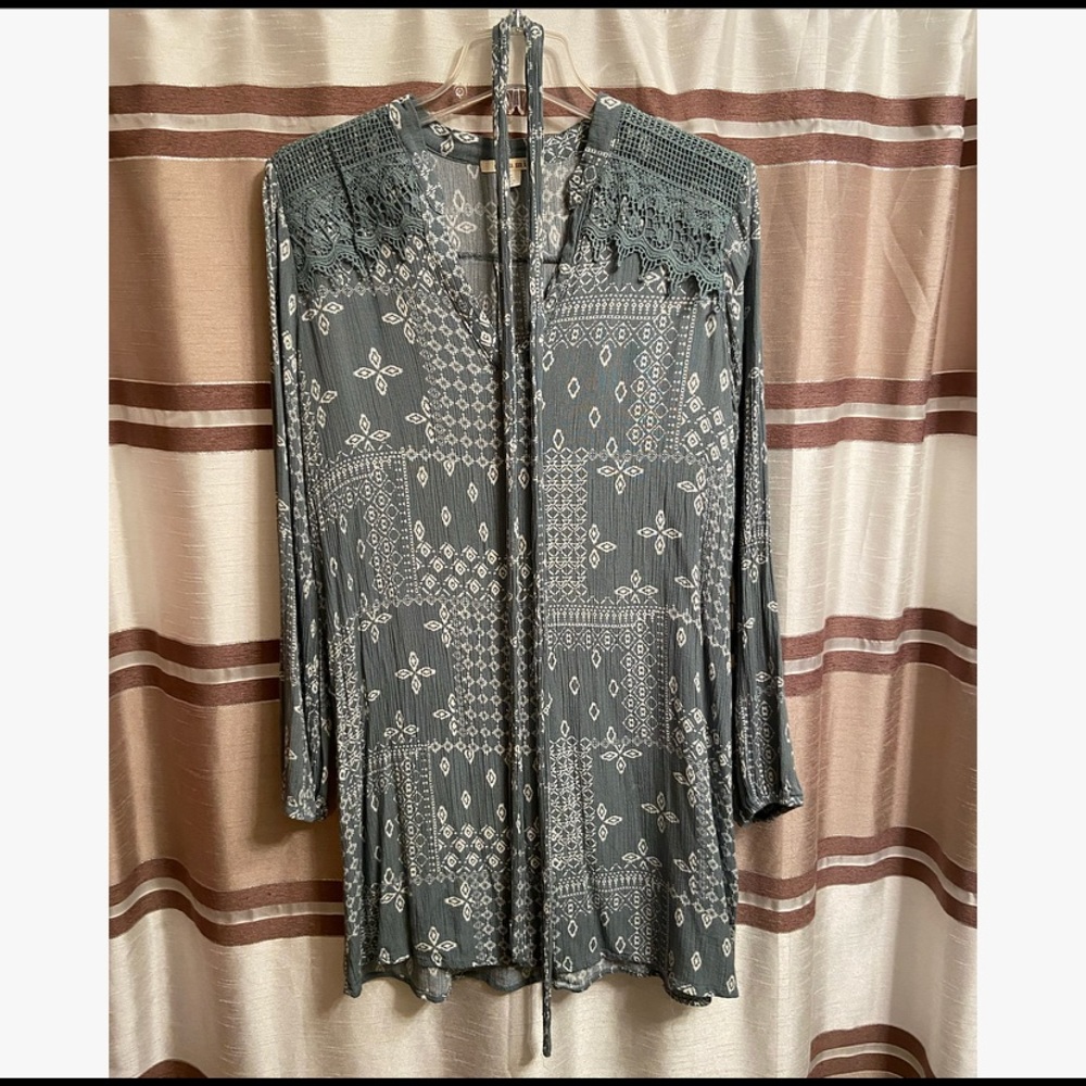 Olive knitted dress